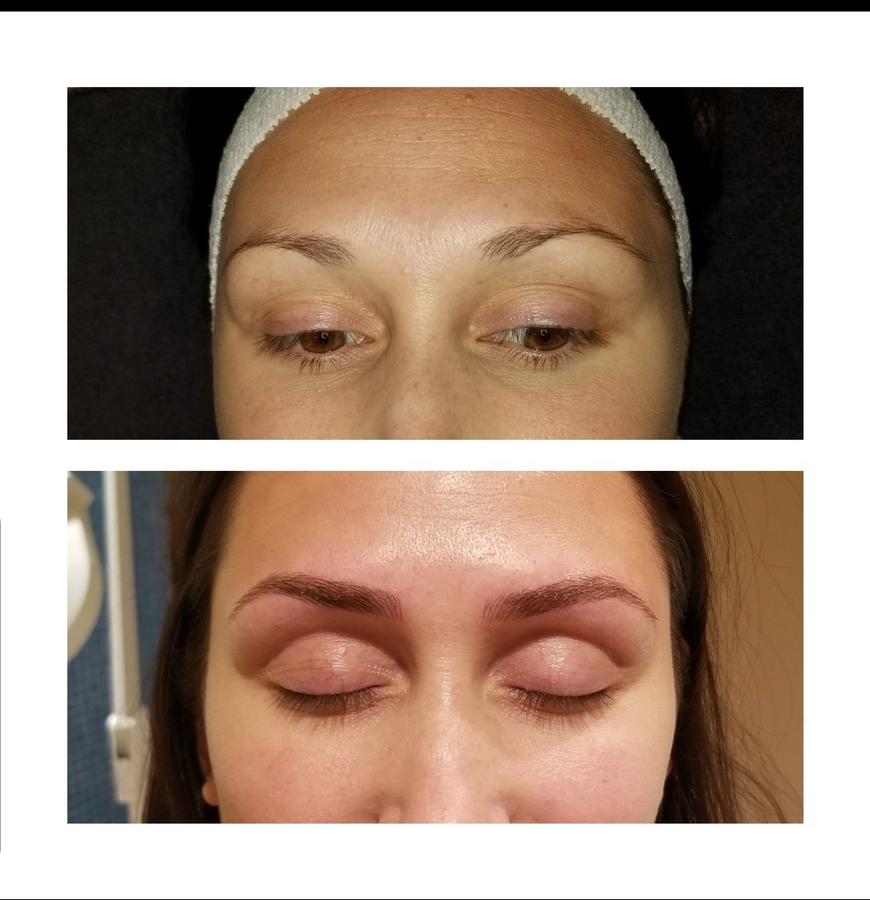 Microblading Before & After Blush & Brow Spa & Salon